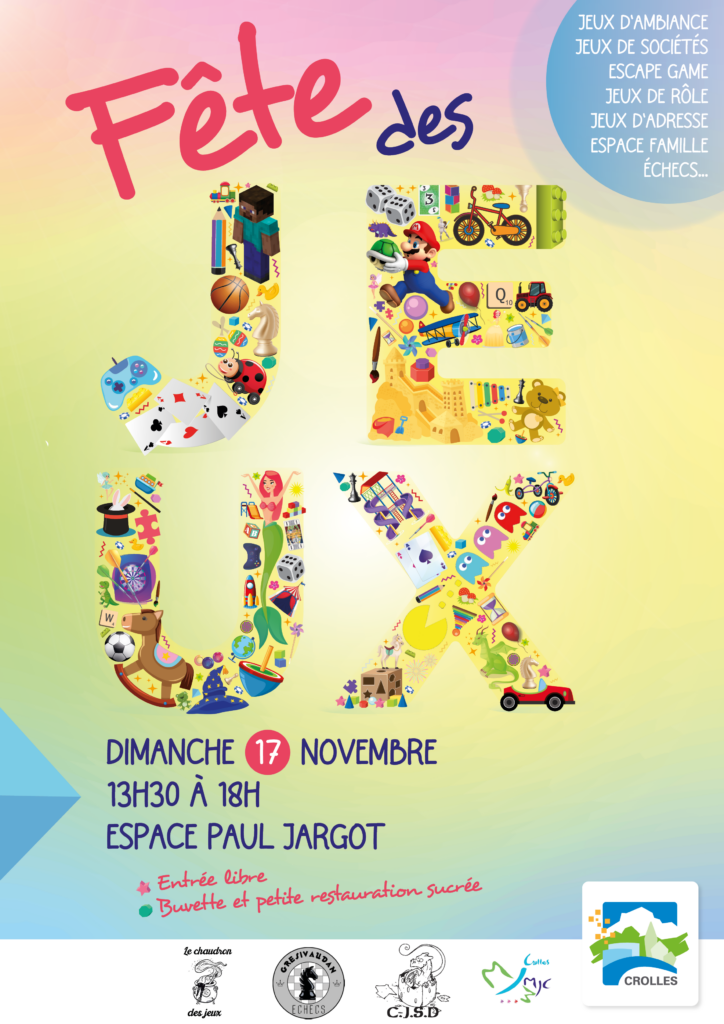 affiche fête des jeux 2024